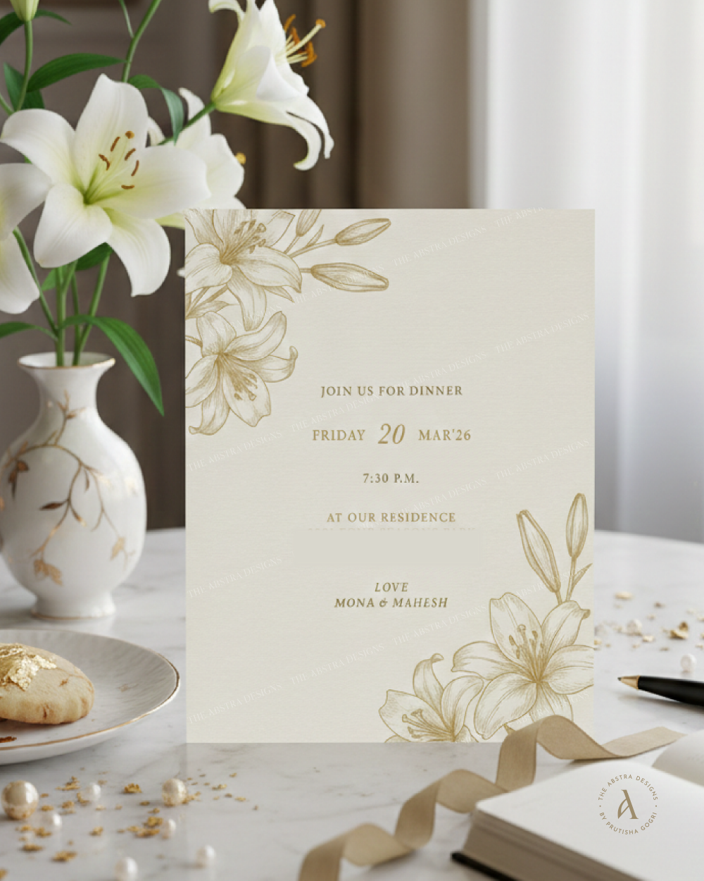 Mona & Mahesh dinner invite