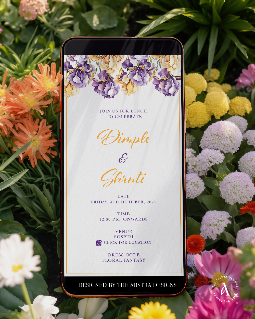 Dimple & Shruti celebration e-invite
